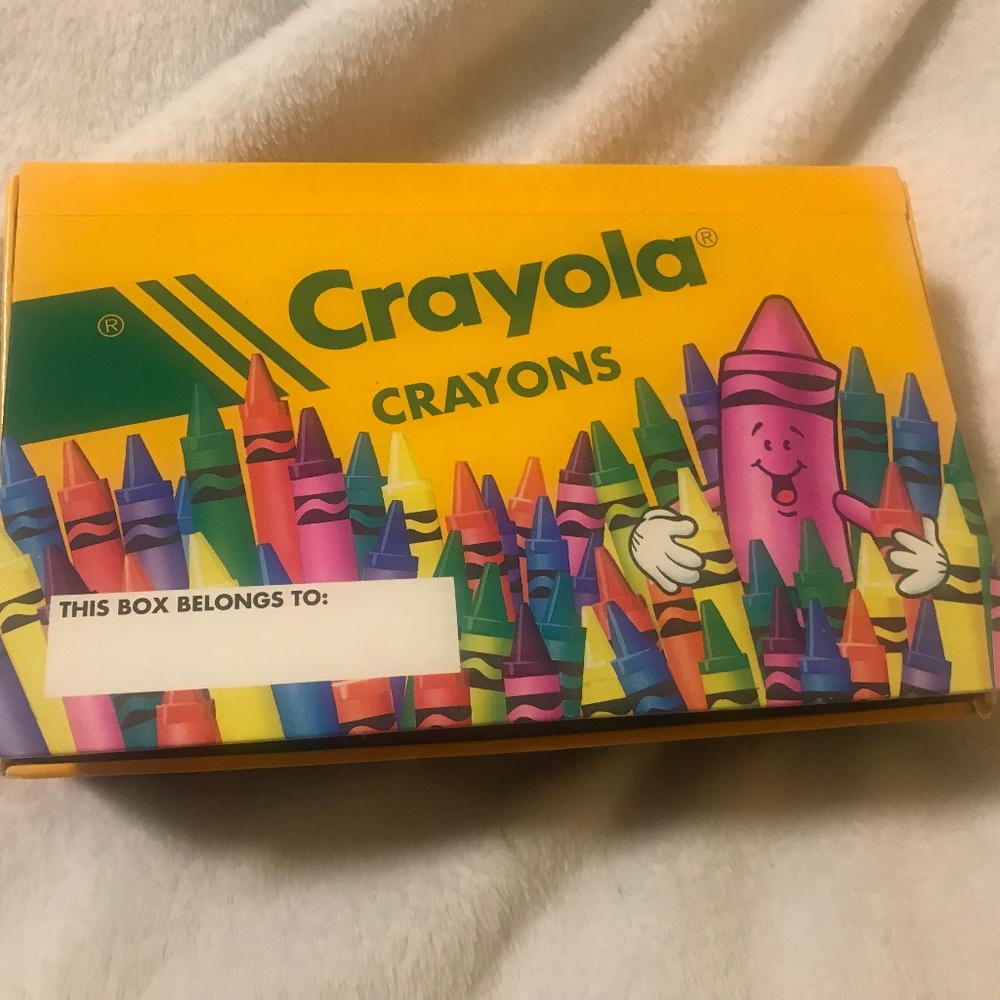 Vintage 1994 Crayola cardboard crayon box/ pencil box